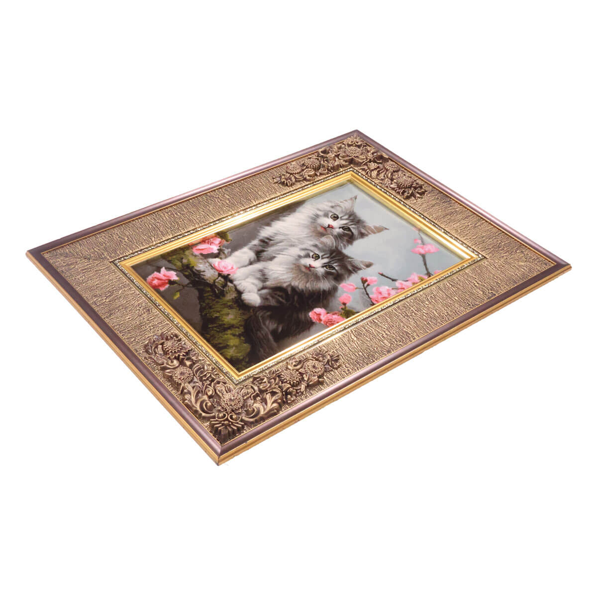 ペルシャ絨毯 タブリーズ産 花柄 52×55 WTAS-50 タブリーズ産 ピロジヤン工房 ペルシャ絨毯 96×57cm