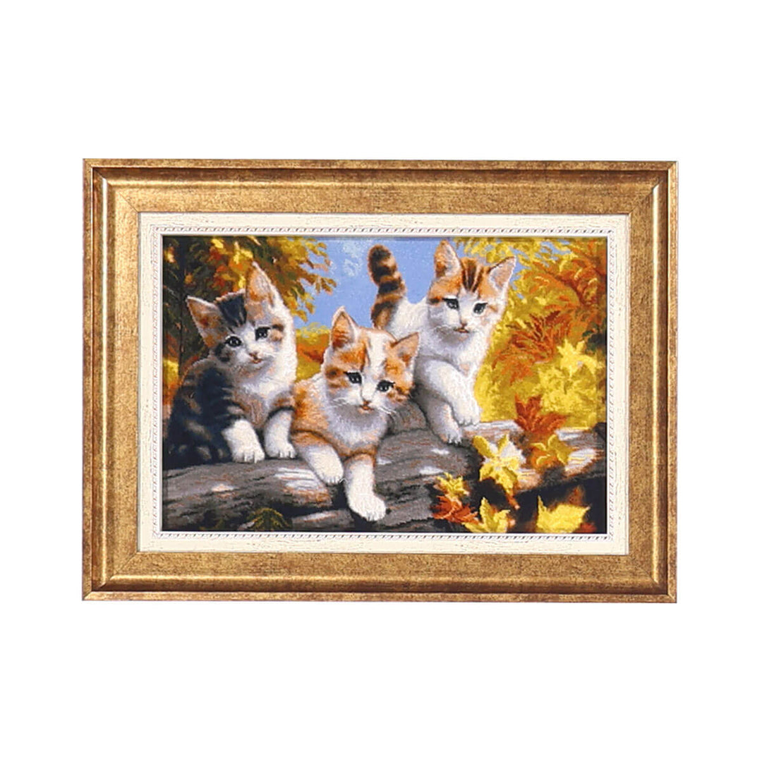 ペルシャ絨毯　タブリーズ産　絵画絨毯　75×56cm（FP-70268）