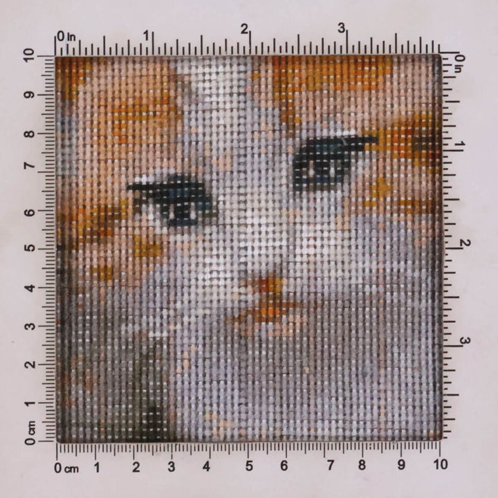 ペルシャ絨毯　タブリーズ産　絵画絨毯　75×56cm（FP-70268）
