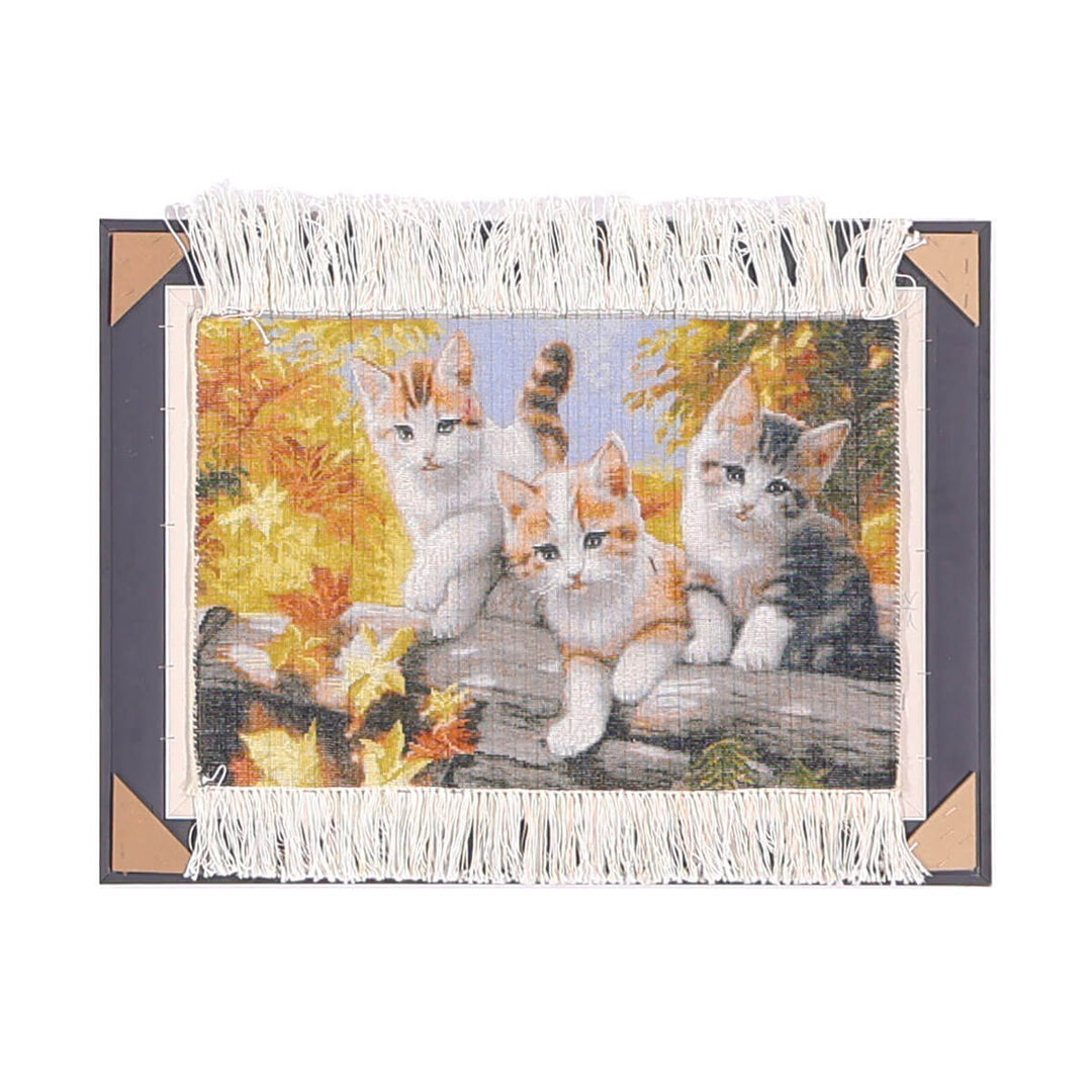 ペルシャ絨毯　タブリーズ産　絵画絨毯　75×56cm（FP-70268）