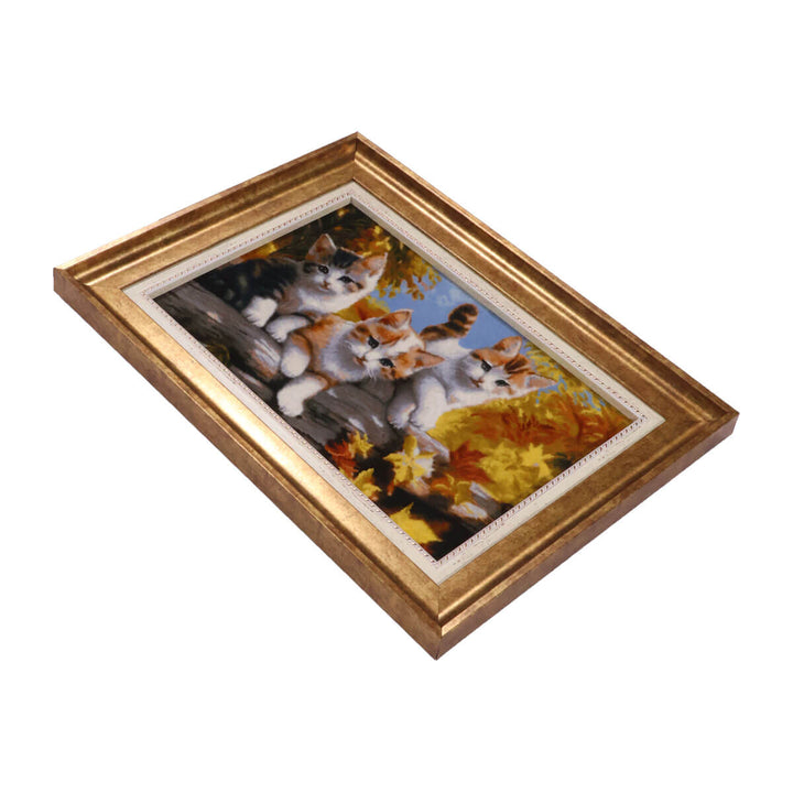 ペルシャ絨毯　タブリーズ産　絵画絨毯　75×56cm（FP-70268）