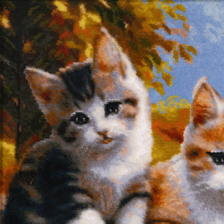 ペルシャ絨毯　タブリーズ産　絵画絨毯　75×56cm（FP-70268）