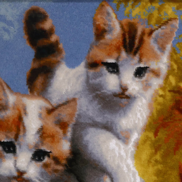 ペルシャ絨毯　タブリーズ産　絵画絨毯　75×56cm（FP-70268）