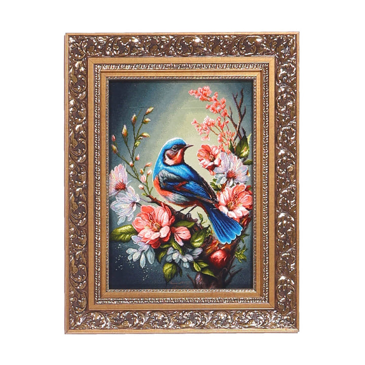 ペルシャ絨毯　タブリーズ産　絵画絨毯　90×71cm（FP-70269）