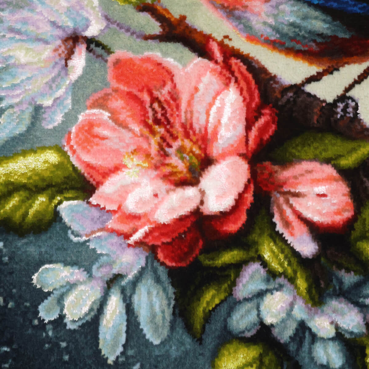 Y2181-4 ペルシャ絨毯 タブリーズ ウール 手織り 絵画 94×47㎝ ペルシャ絨毯【ウール】 タブリーズ（ホイ） 206×154(cm) *Z