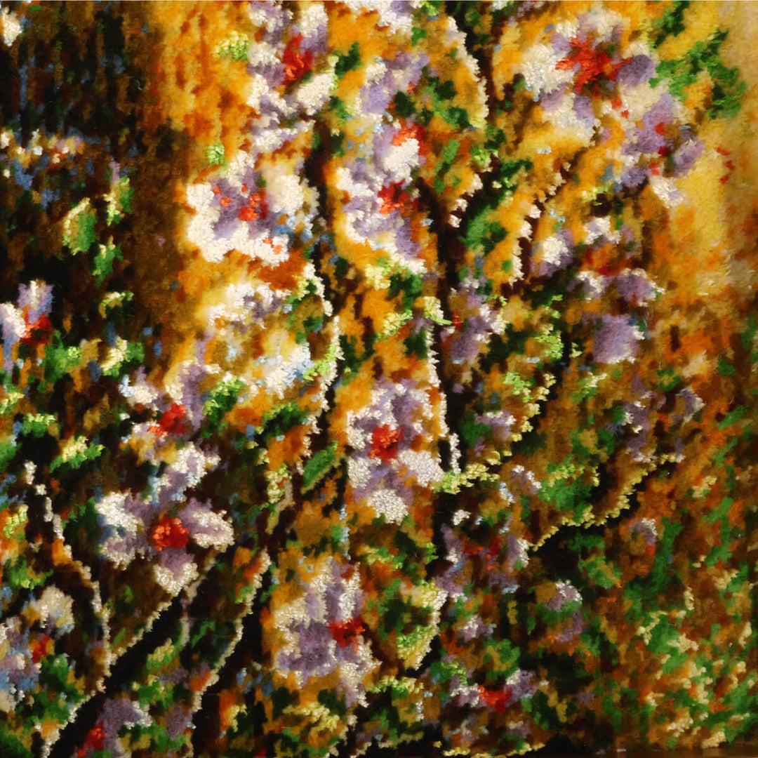 ペルシャ絨毯　タブリーズ産　絵画絨毯　97×69cm（FP-70270）