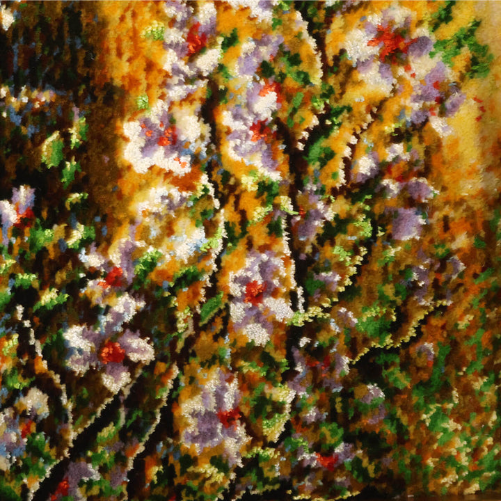 ペルシャ絨毯　タブリーズ産　絵画絨毯　97×69cm（FP-70270）