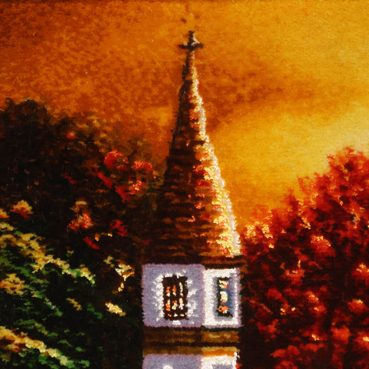 ペルシャ絨毯　タブリーズ産　絵画絨毯　97×69cm（FP-70270）