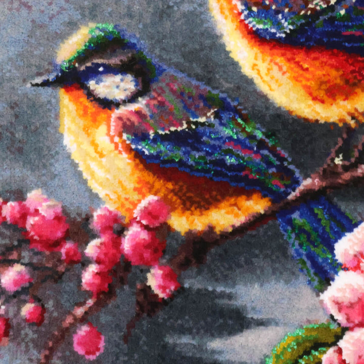 ペルシャ絨毯　タブリーズ産　絵画絨毯　77×60cm（FP-70271）