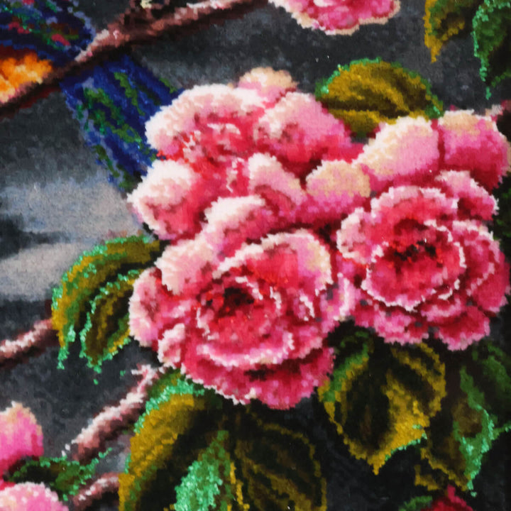 ペルシャ絨毯　タブリーズ産　絵画絨毯　77×60cm（FP-70271）