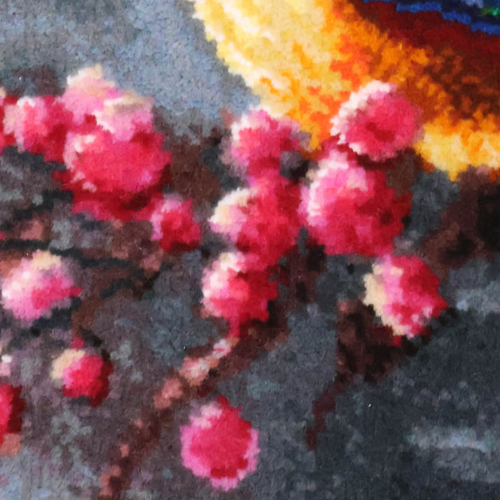 ペルシャ絨毯　タブリーズ産　絵画絨毯　77×60cm（FP-70271）