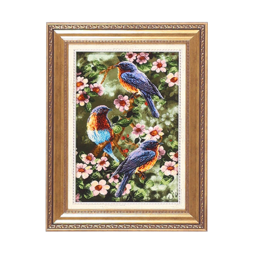 ペルシャ絨毯　タブリーズ産　絵画絨毯　79×61cm（FP-70272）