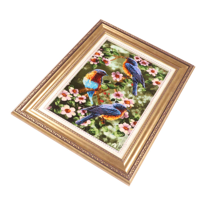 ペルシャ絨毯　タブリーズ産　絵画絨毯　79×61cm（FP-70272）