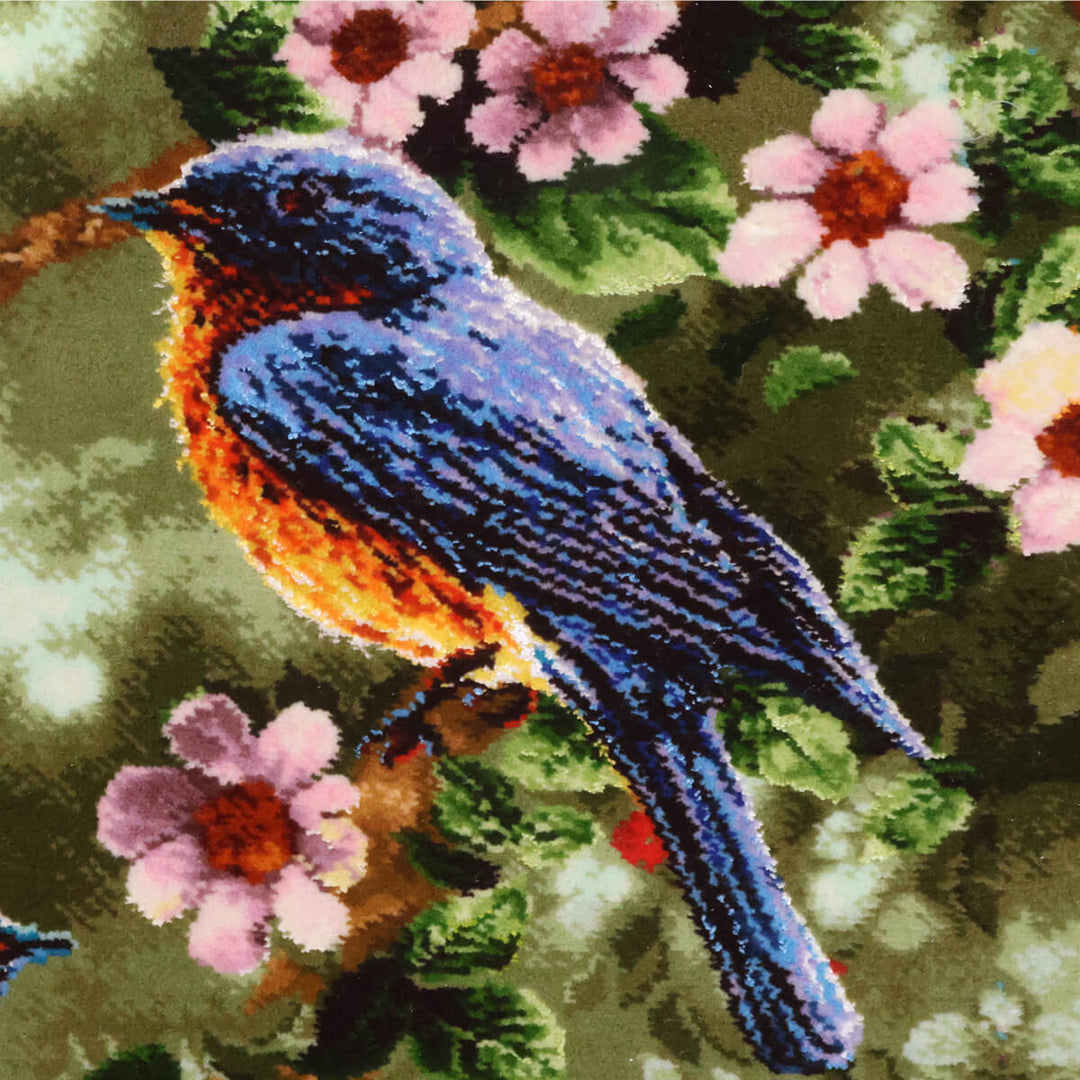 ペルシャ絨毯　タブリーズ産　絵画絨毯　79×61cm（FP-70272）