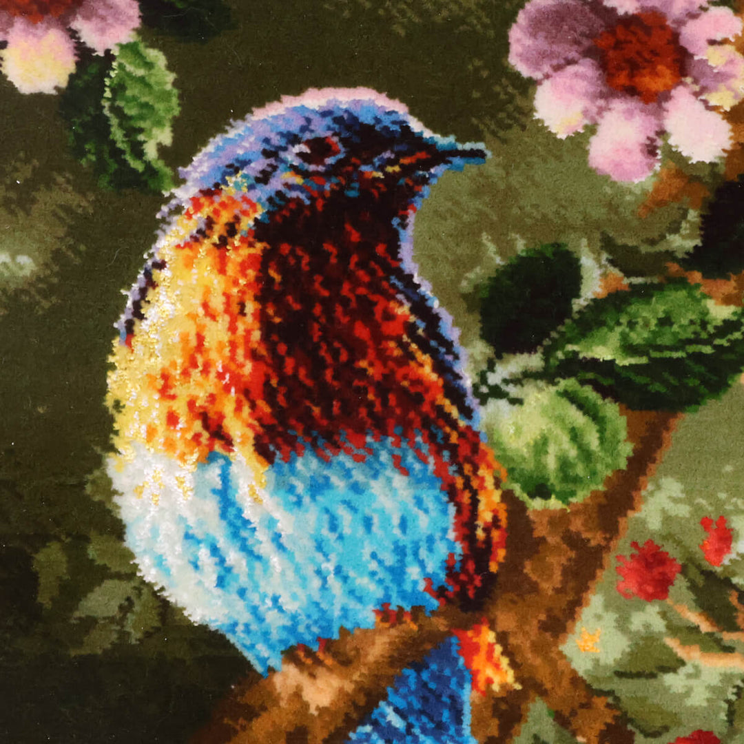 ペルシャ絨毯　タブリーズ産　絵画絨毯　79×61cm（FP-70272）