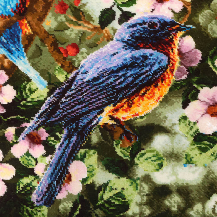 ペルシャ絨毯　タブリーズ産　絵画絨毯　79×61cm（FP-70272）
