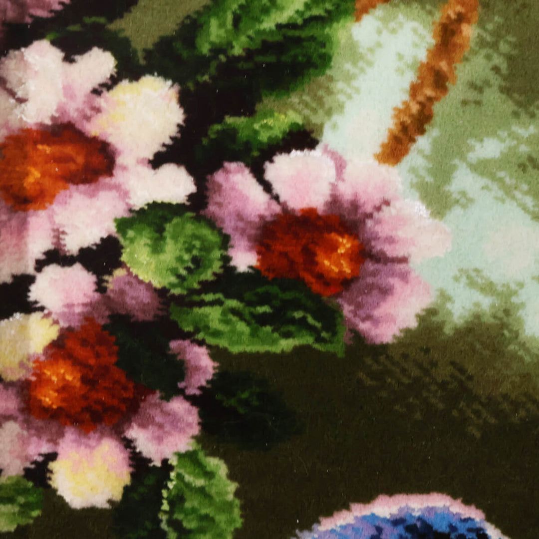 ペルシャ絨毯　タブリーズ産　絵画絨毯　79×61cm（FP-70272）