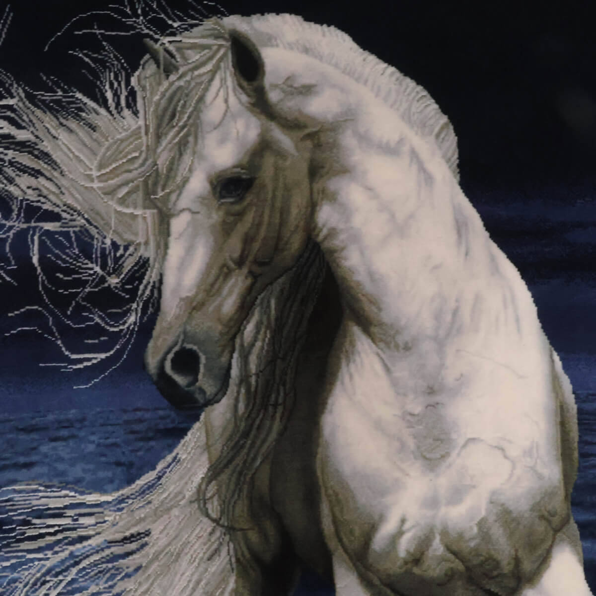 ペルシャ絨毯 タブリーズ産 絵画絨毯 132×98cm（FP-70273） – ギャッベ