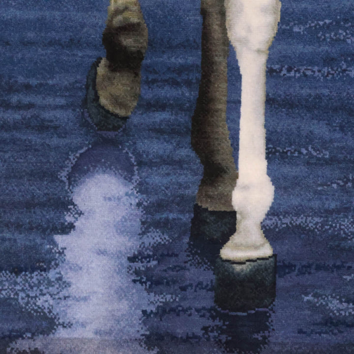 ペルシャ絨毯　タブリーズ産　絵画絨毯　132×98cm（FP-70273）