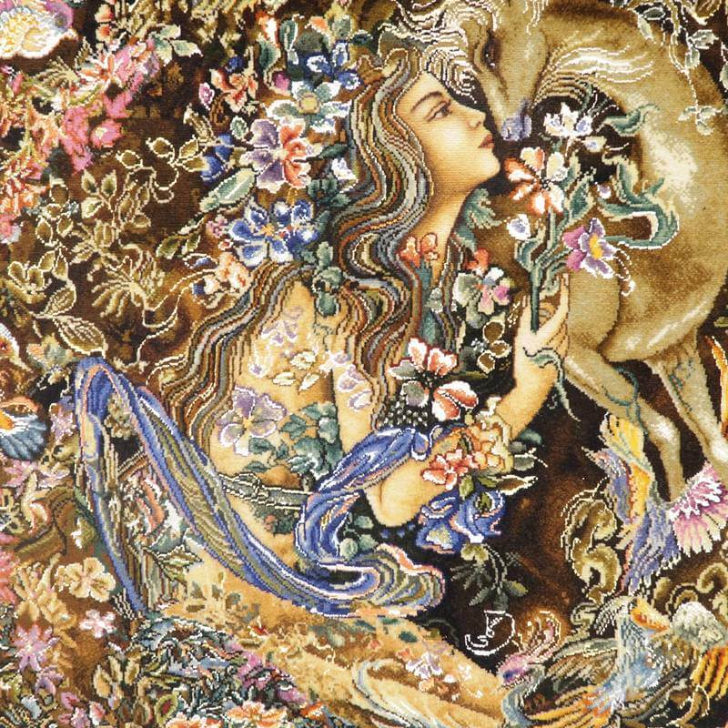 ペルシャ絨毯タブリーズ絵画 125×92cm（FP-8） – ギャッベ
