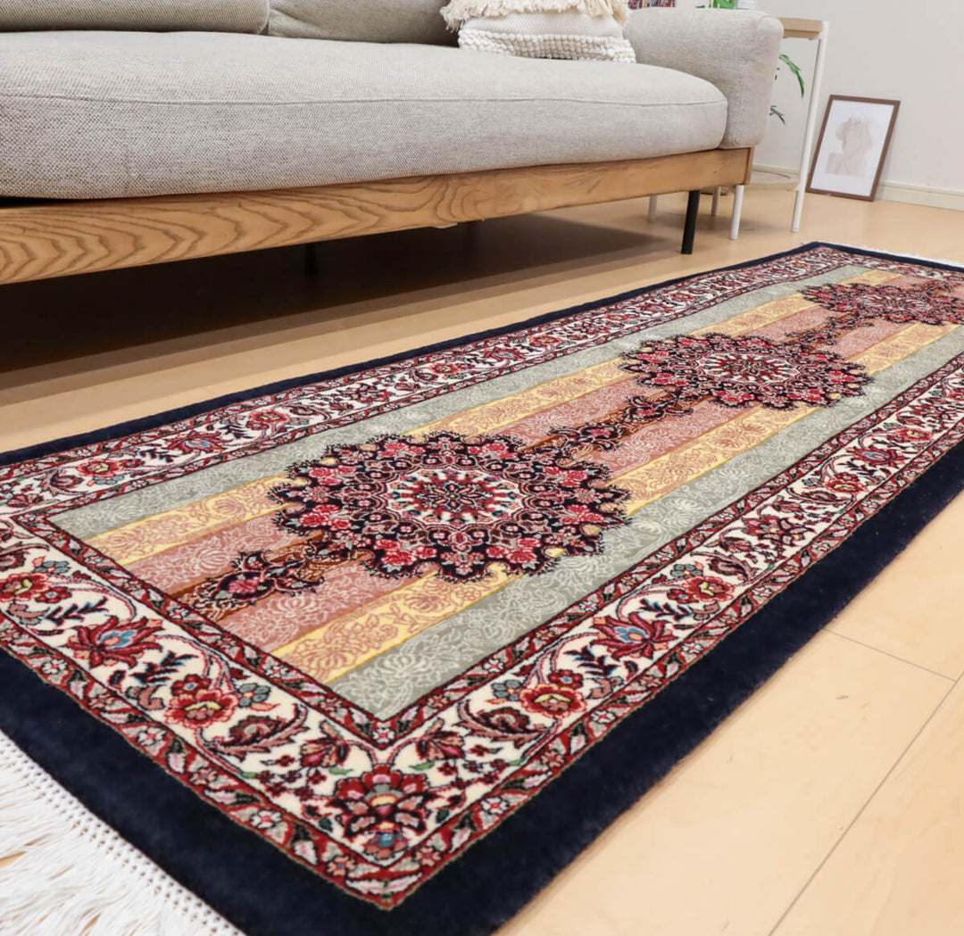 ギャッベ（ギャベ）ビジャー　218×73cm（HR-13131）