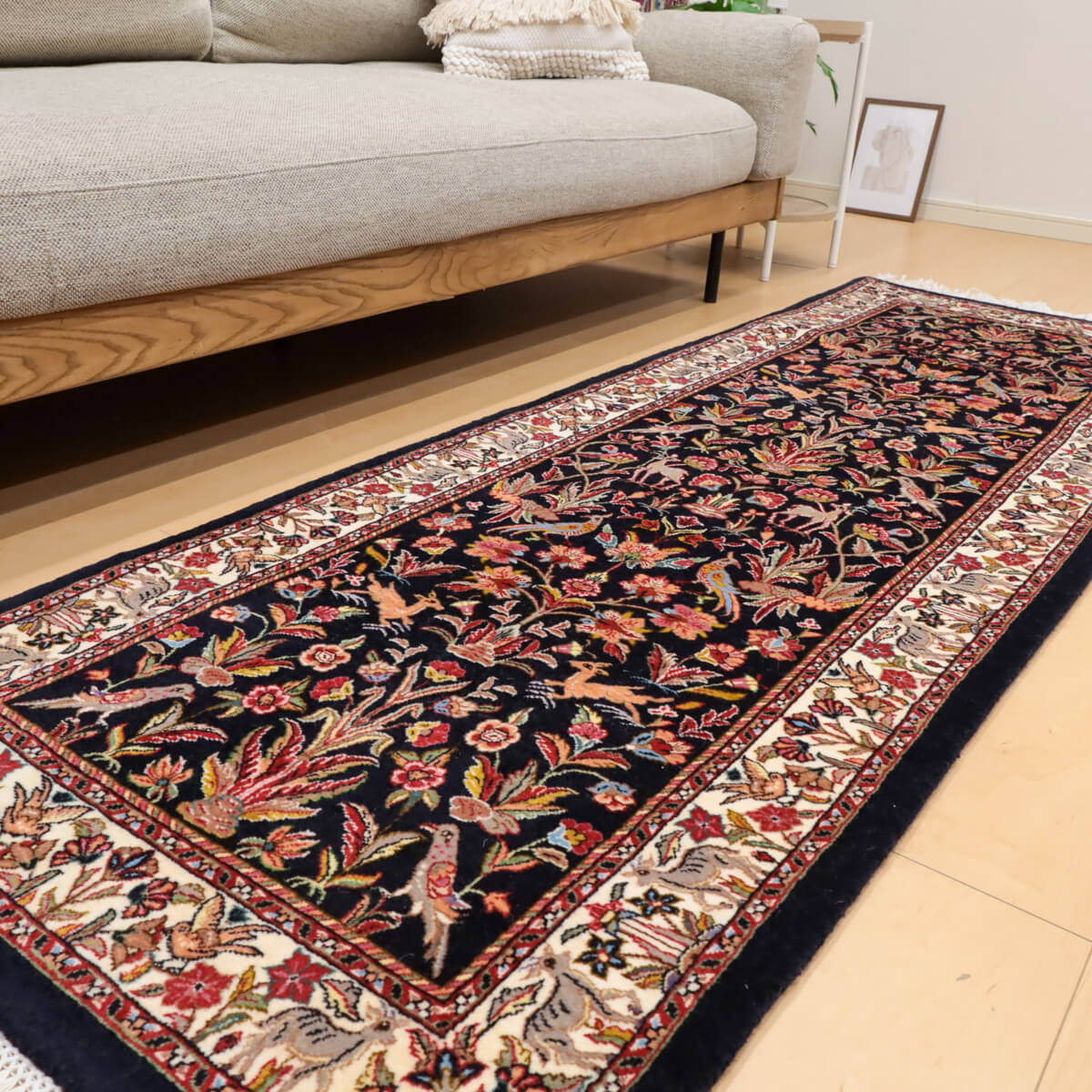 ギャッベ　ペルシャ絨毯 ギャッベ (ビジャー) 219×74cm（HR-13132） – ギャッベ＆ペルシャ絨毯