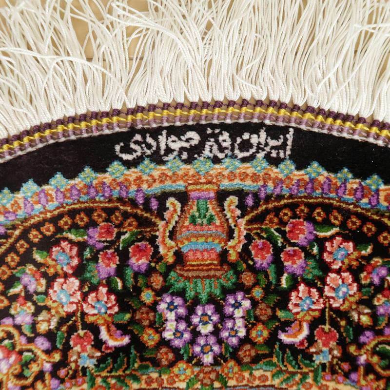 ペルシャ絨毯　コム産　シルク ペルシャ絨毯 クム産 シルク ファニ工房 80x125cm ラグ専門店