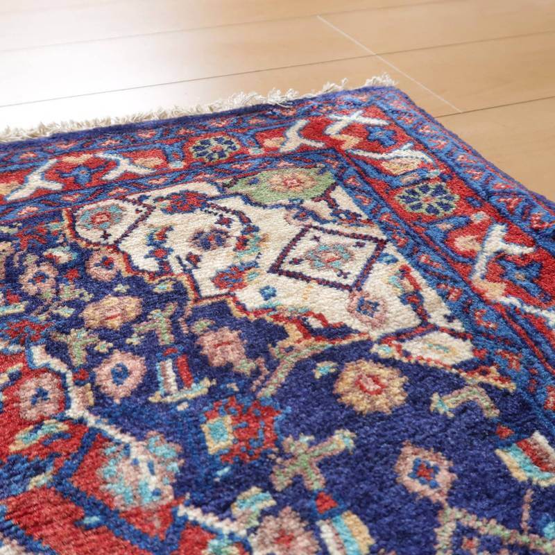 ビンテージ トライバルラグ／サルーク／1970年代／73×70cm（FS-22134