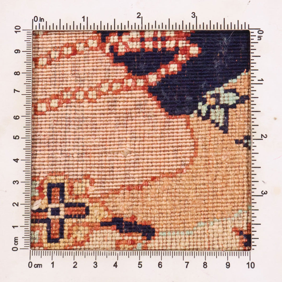 ペルシャ絨毯（イラン産）クム　90×53cm（FS-70010）