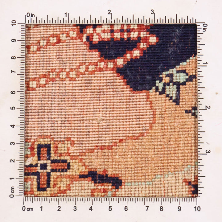 ペルシャ絨毯（イラン産）クム　90×53cm（FS-70010）