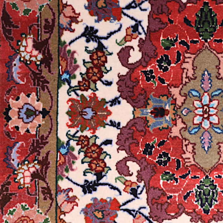 ペルシャ絨毯（イラン産）タブリーズ　92×62cm（FS-70011）
