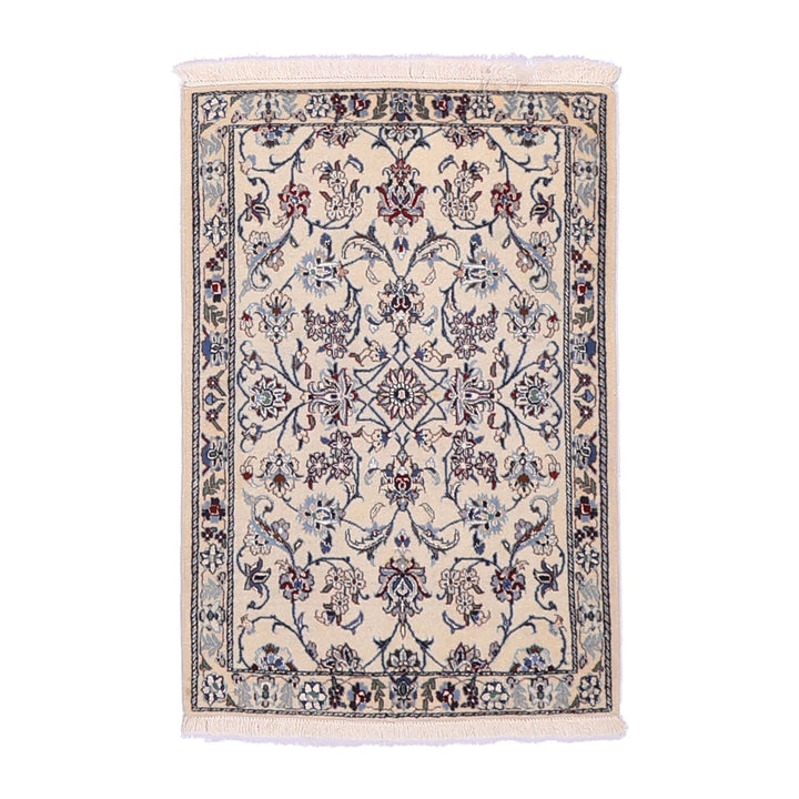 ペルシャ絨毯（イラン産）ナイン　86×59cm（FS-70012）