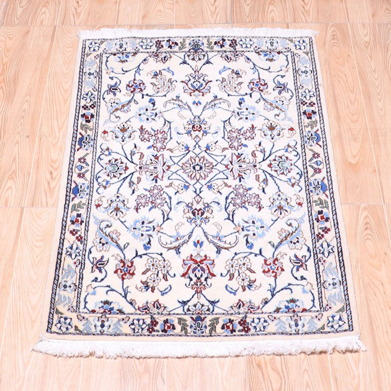 ペルシャ絨毯（イラン産）ナイン　86×59cm（FS-70012）