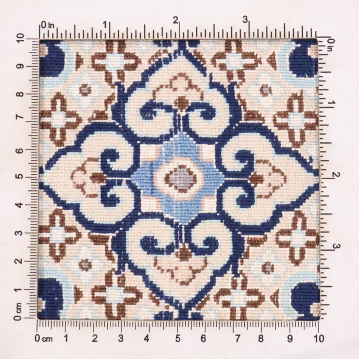 ペルシャ絨毯（イラン産）ナイン　88×60cm（FS-70013）