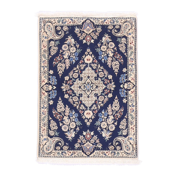 ペルシャ絨毯（イラン産）ナイン　86×61cm（FS-70014）