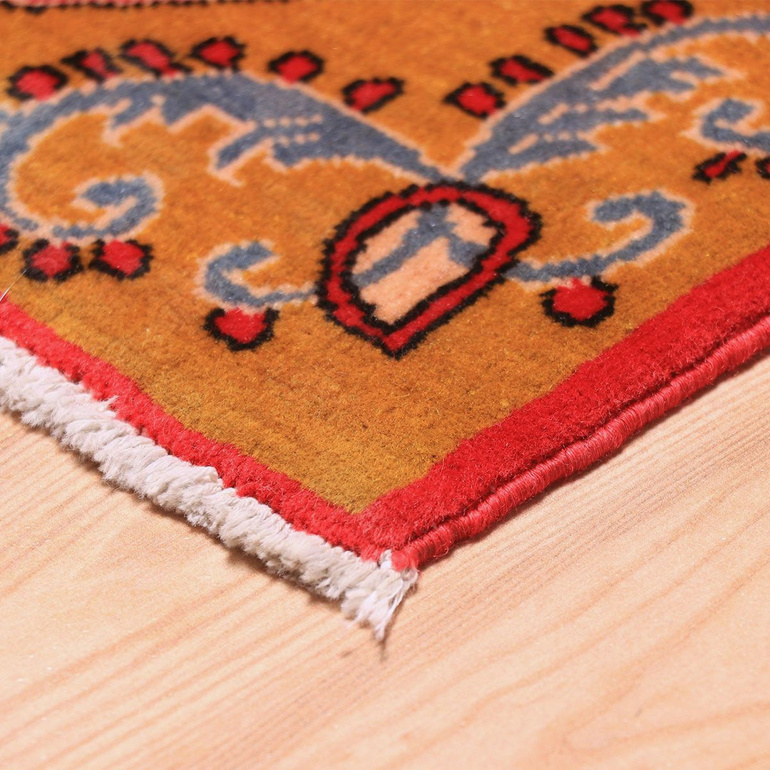 ペルシャ絨毯（イラン産）カーシャーン　94×70cm（FS-70018）