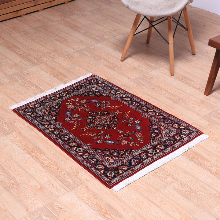 ペルシャ絨毯（イラン産）カーシャーン　91×69cm（FS-70019）