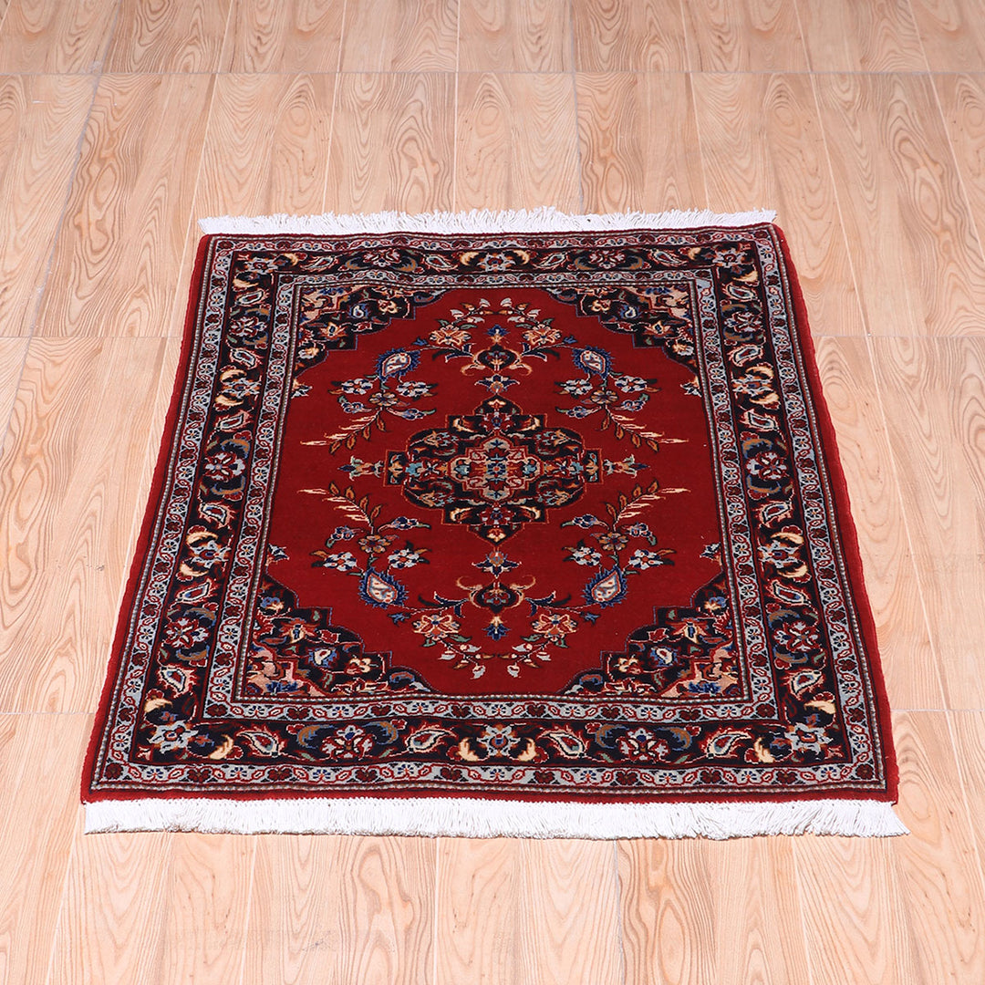 ペルシャ絨毯（イラン産）カーシャーン　91×69cm（FS-70019）