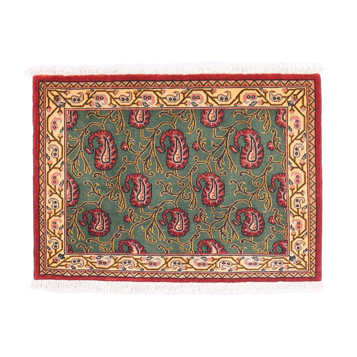 ペルシャ絨毯 (クム) 90×65cm（FS-70024） – ギャッベ＆ペルシャ