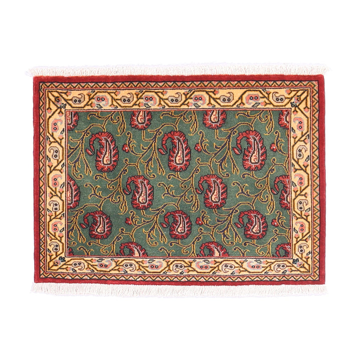 ペルシャ絨毯（イラン産）クム　90×65cm（FS-70024）