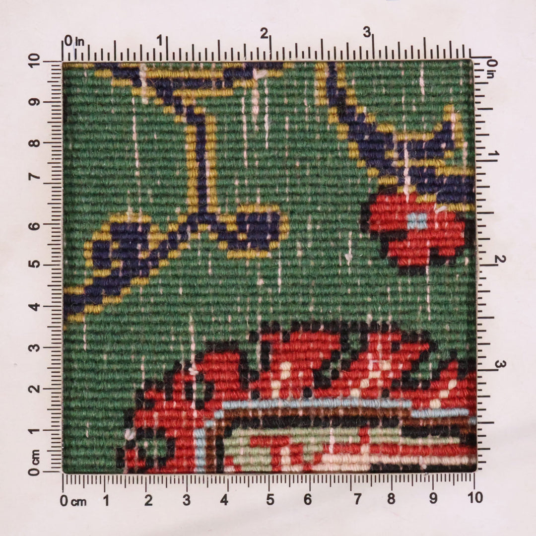 ペルシャ絨毯（イラン産）クム　90×65cm（FS-70024）