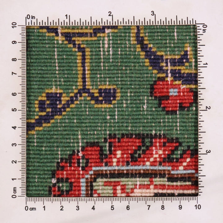 ペルシャ絨毯（イラン産）クム　90×65cm（FS-70024）
