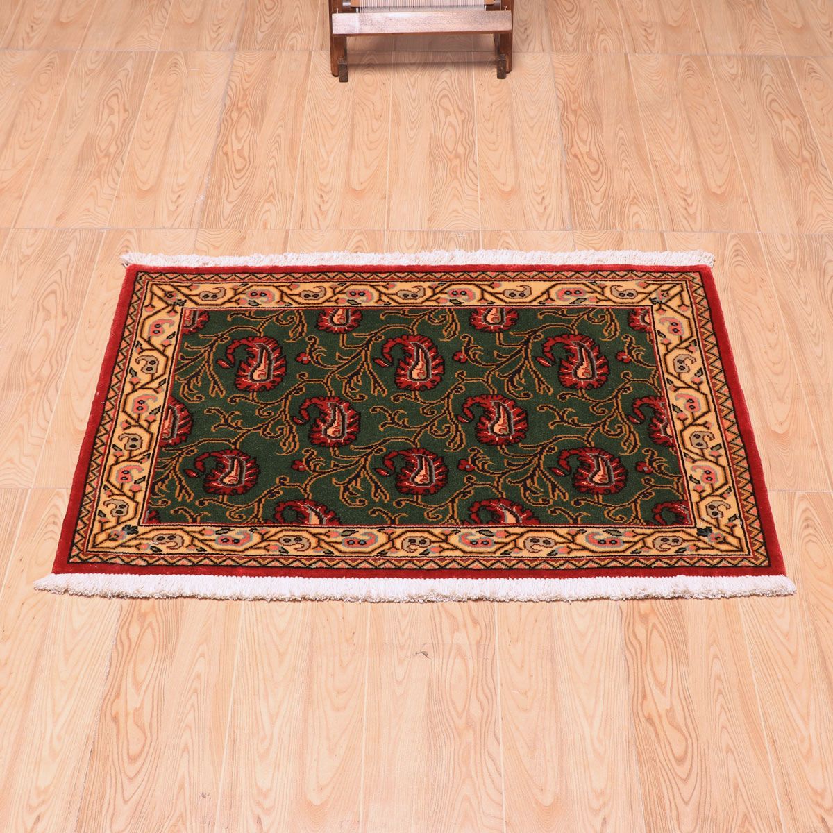 ペルシャ絨毯 (クム) 90×65cm（FS-70024） – ギャッベ＆ペルシャ絨毯