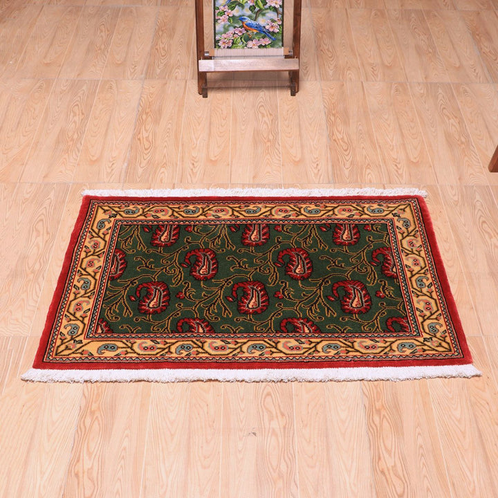 ペルシャ絨毯（イラン産）クム　97×63cm（FS-70025）