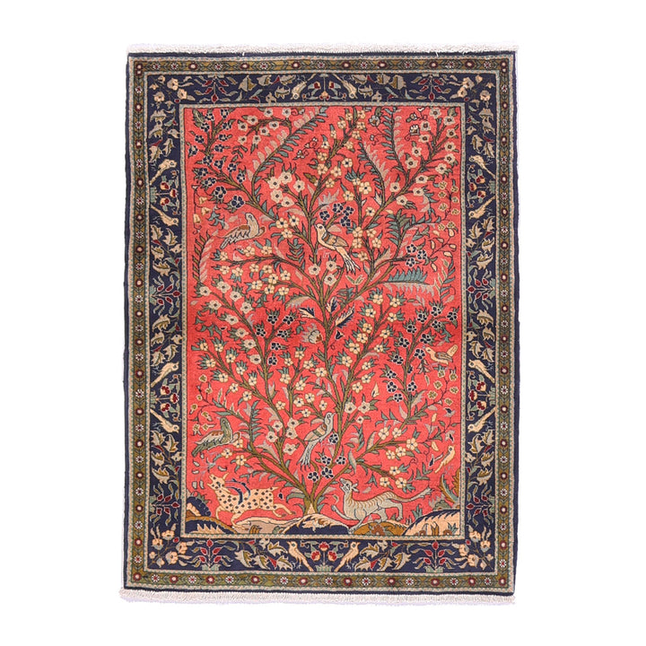 ペルシャ絨毯（イラン産）クム　116×86cm（FS-70026）