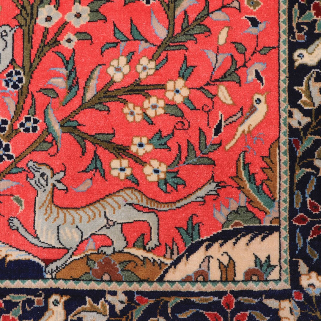 ペルシャ絨毯（イラン産）クム　116×86cm（FS-70026）