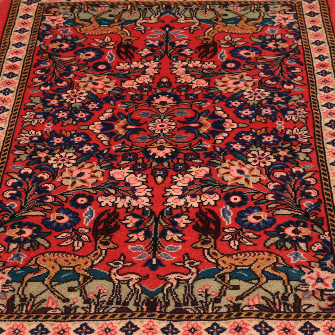 ペルシャ絨毯（イラン産）サルーク　105×67cm（FS-70029）