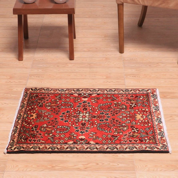 ペルシャ絨毯（イラン産）サルーク　77×57cm（FS-70038）