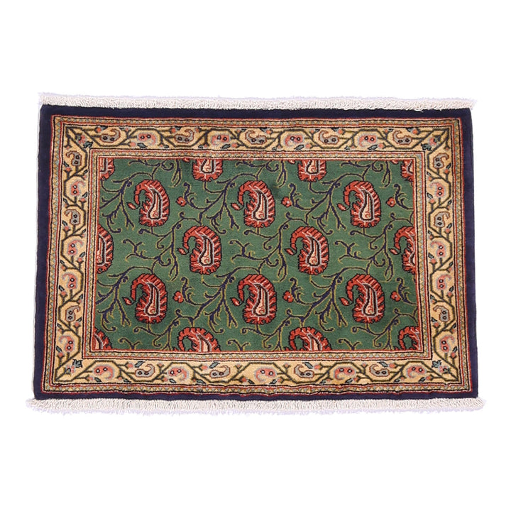 ペルシャ絨毯（イラン産）クム　93×61cm（FS-70040）