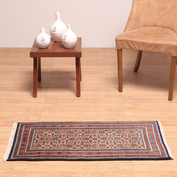 ペルシャ絨毯（イラン産）ムード・ビールジャンド　96×47cm（FS-70041）
